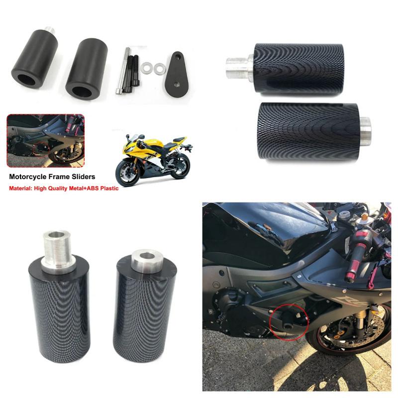 Fit For YAMAHA YZF-R6 YZF R6 2003-2005 YZF-R6S YZF R6S 2006-2008 Motorcycle Not Cut Frame Sliders Crash Falling Protection Pad