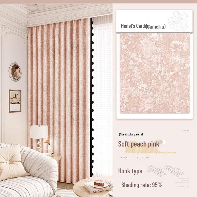 Downton Abbey Jacquard Blackout Curtains - Retro French Light Luxury Style (2026)