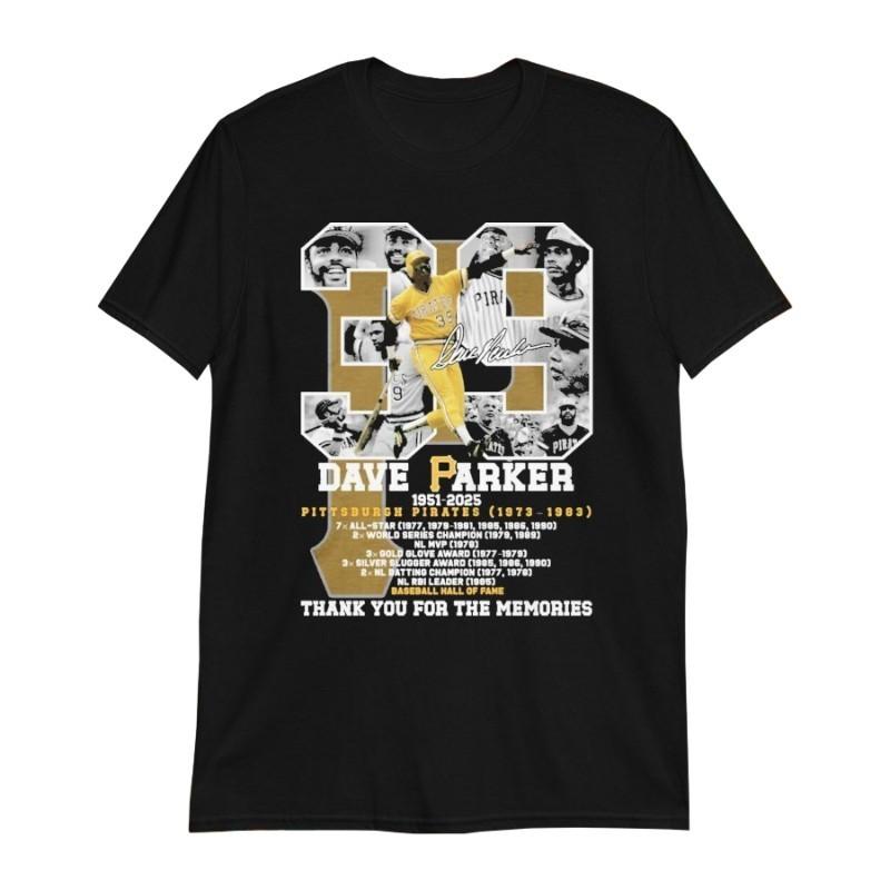 Dave Parker 1951 2025 Thank You For The Memories T-shirt XL