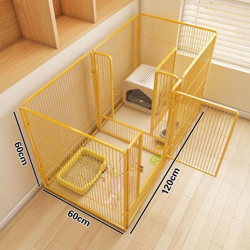 Indoor Dog Fence & Cage with Isolation Door for Medium & Large Dogs
