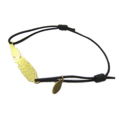 [P4276] - Ethnic Black Gold 'Navajos' Steel Bracelet