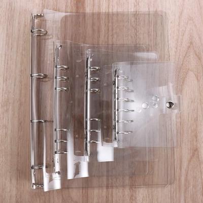 School A4/A5/A6/A7 Folder Transparent Plastic Binder Planner Notebook Loose Leaf Ring