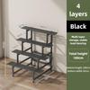 Waterproof Multi-Layer Ladder Shelf Stainless Steel Metal Flower Step Display Stands Balcony Flower Room Plant Rack