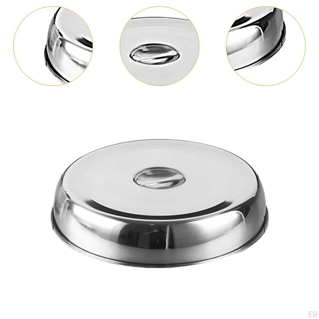 Flat Top Food Dome in Stainless Steel for Indoor Barbecue