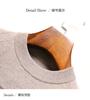 100% Sheepskin & Thick Jacquard Cross Color Striped Round Neck Woolen Sweater for Men's Autumn/Winter Warmth Sweater