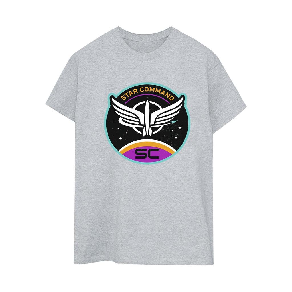 Disney Womens/Ladies Lightyear Star Command Circle Cotton Boyfriend T-Shirt