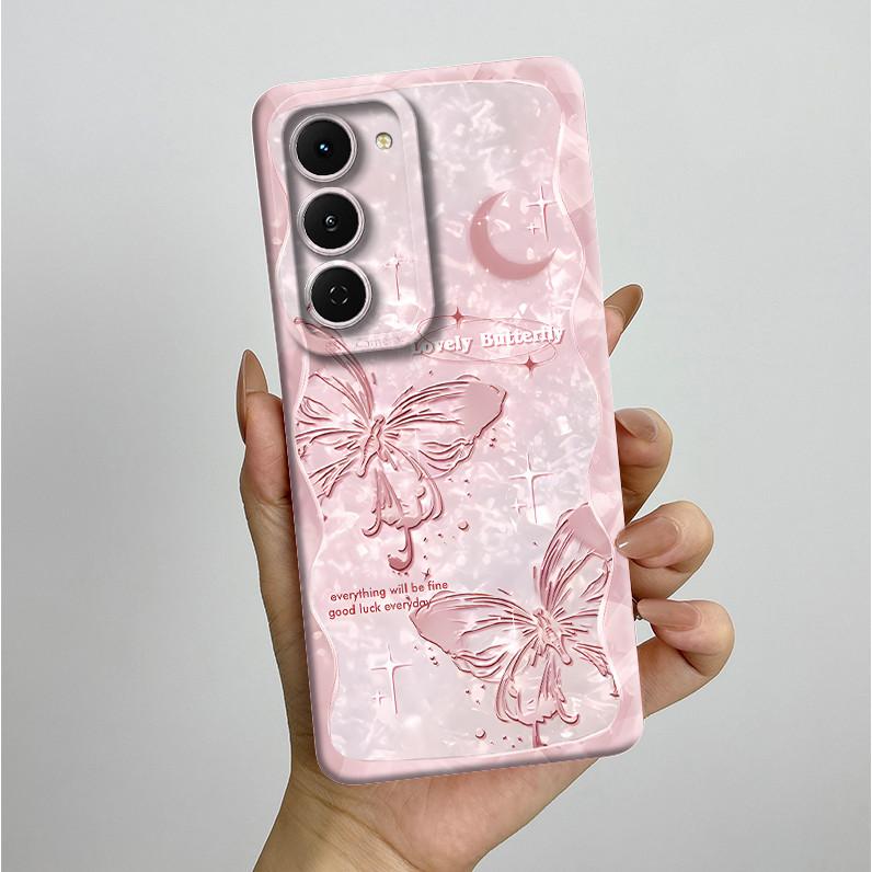 Casing For Tecno Spark 40 Pro 40Pro+ Plus 4G Aesthetic Flowers Phone Case Slim Liquid Silicone Anti Drop Protection Soft Cover