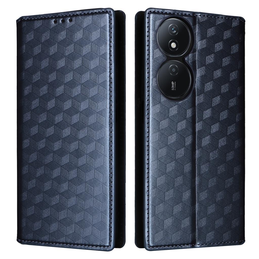For Honor X7b 4G/X7b 5G/90 Smart/Play 50 Plus 5G/Play 8T 5G Case Rhombus Pattern Automatic Closing Protective Cover