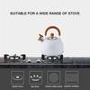 304 Stainless Steel Whistling Tea Kettle 2.5L Capacity Fast Heating Kettle  Home Use