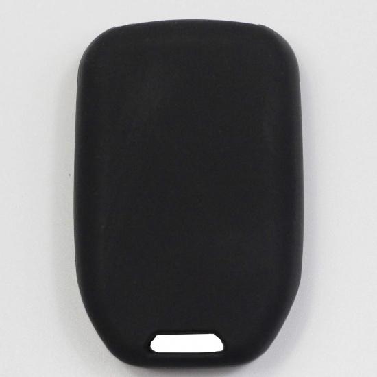 2pcs 3 Buttons Black Silicone Rubber Remote Smart Key Fob Case Cover Skin Protector Holder Jacket Compatible with GMC Acadia Terrain 2018