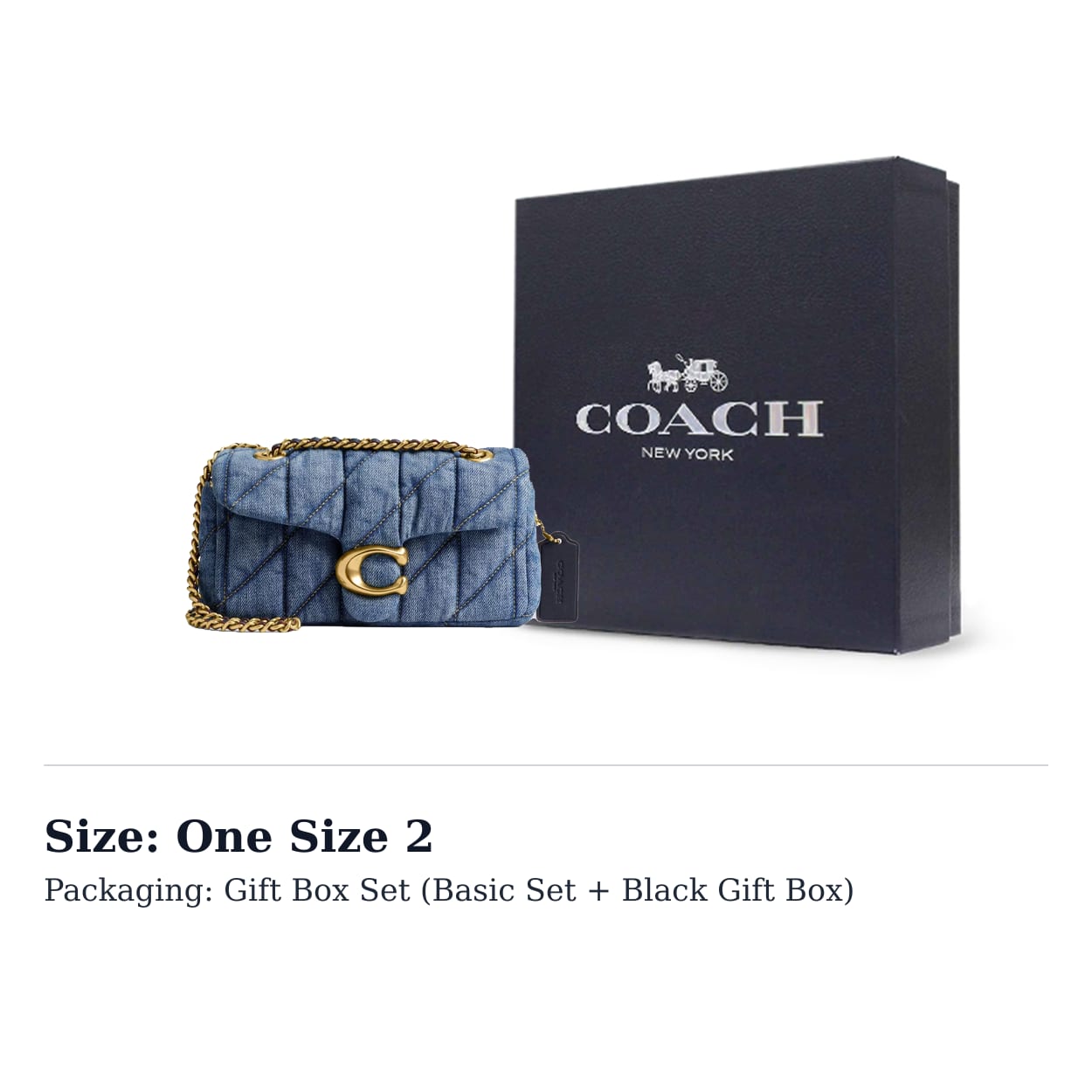 COACH Tabby Džinsa Pleca Soma Maza