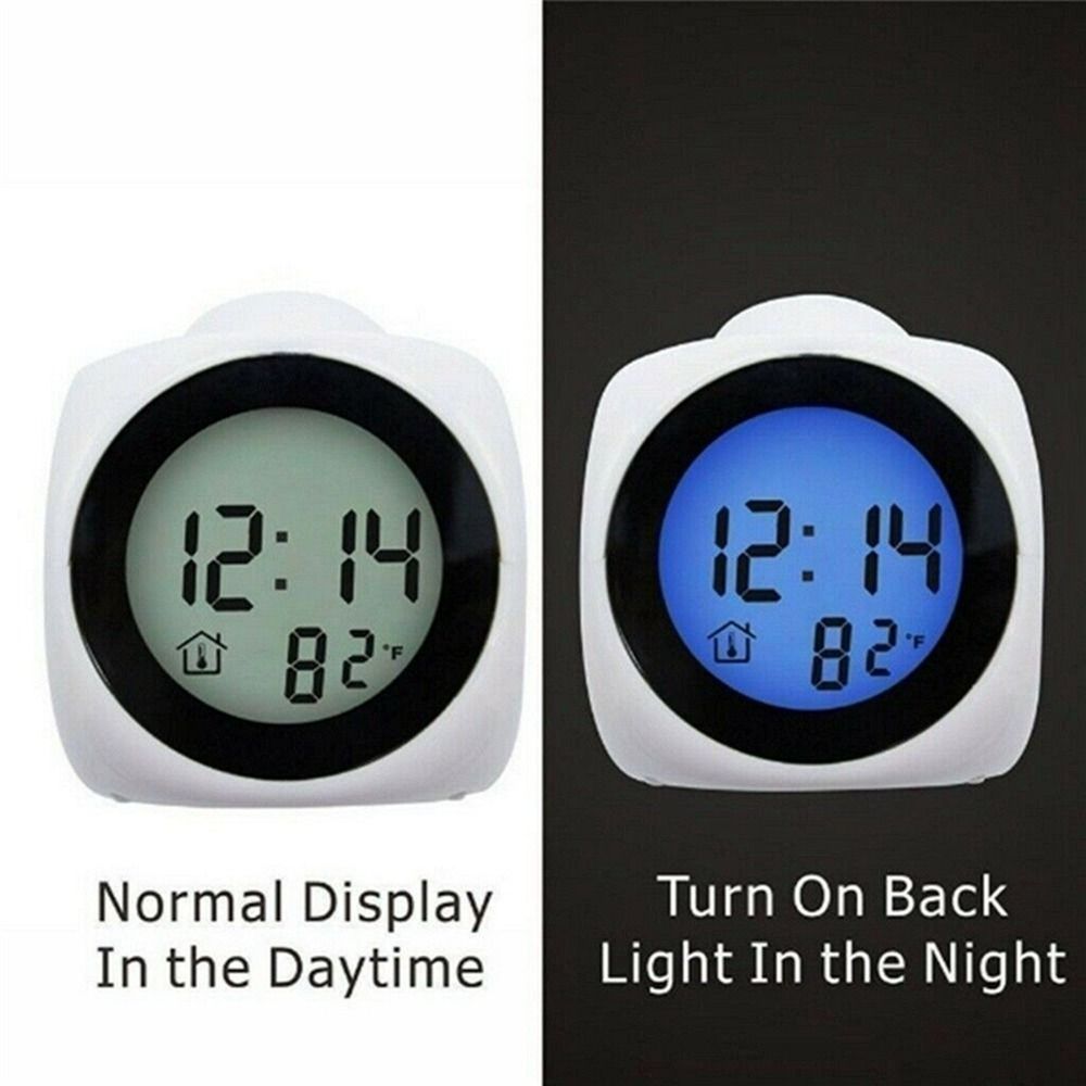 Room With Lcd Display Weather Temperature Home Alarm Clocks Clock Timer Projector For Bedside