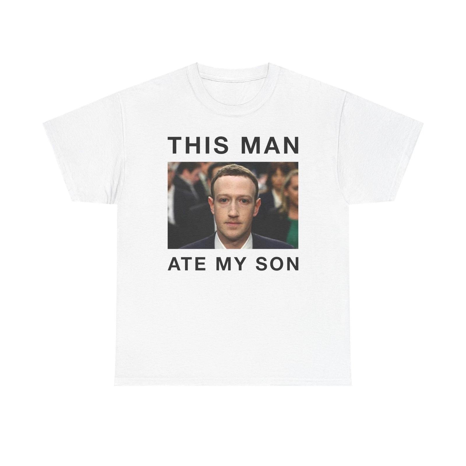 This Man Ate My Son TTshirt Meme Face Photo Tee 2XL