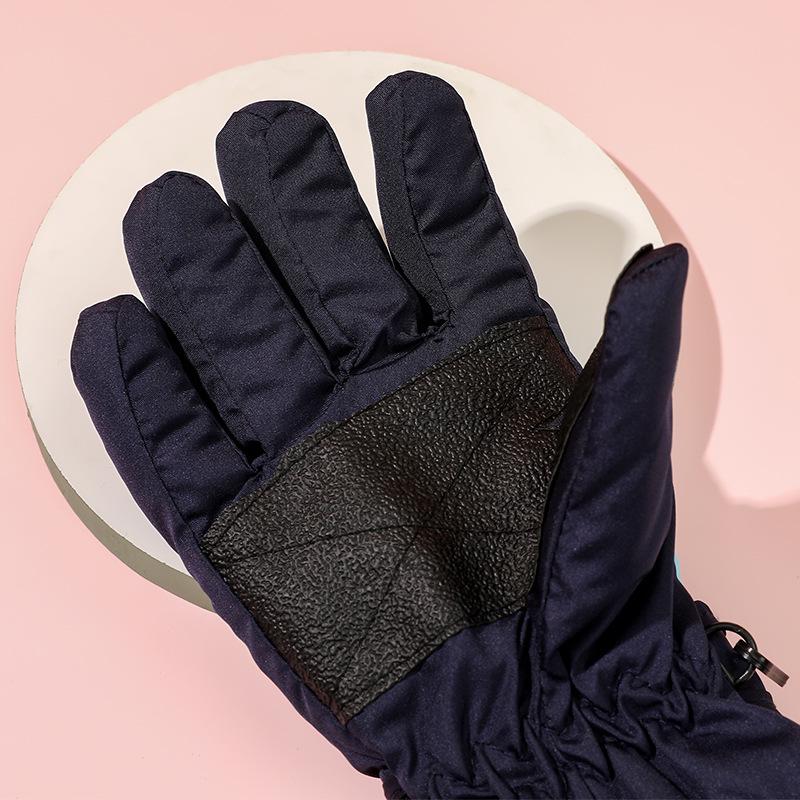 Winddichte Kinder Ski- & Radhandschuhe, Alter 5-10: Warme Outdoor-Sport-Handschuhe mit Druckgitter für Kälteschutz im Winter