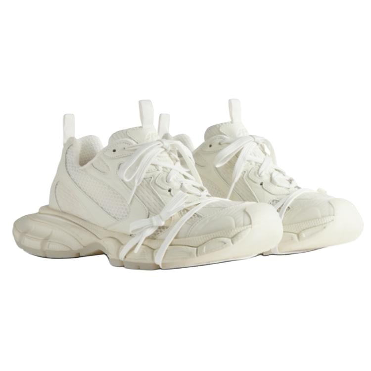 Balenciaga 3XL Mesh Low Top Chunky Sneakers Women's White 734731W3XLG9001