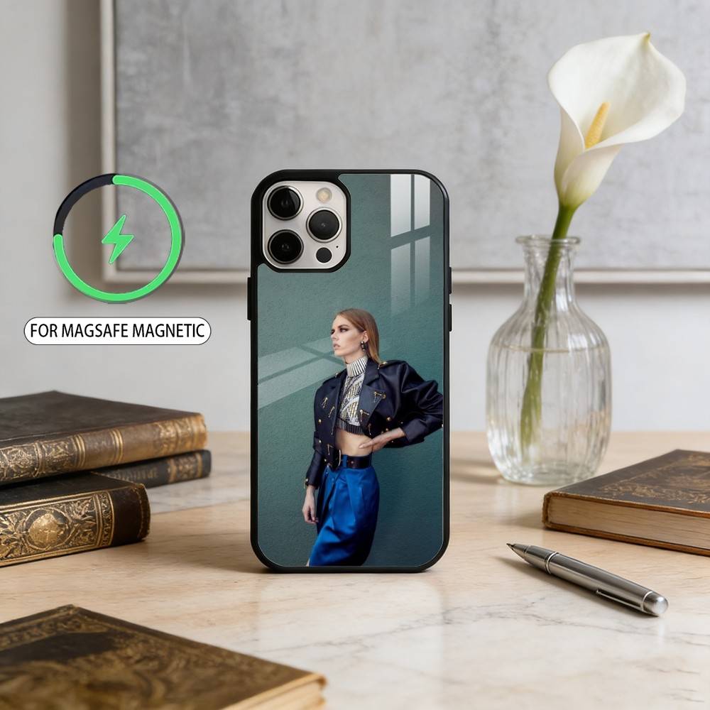 S-Samara Beauty W-Weaving Magnetic For Magsafe Wireless Charging Phone Case For iPhone17,16,15,14,13,12,11 Plus,Pro Max