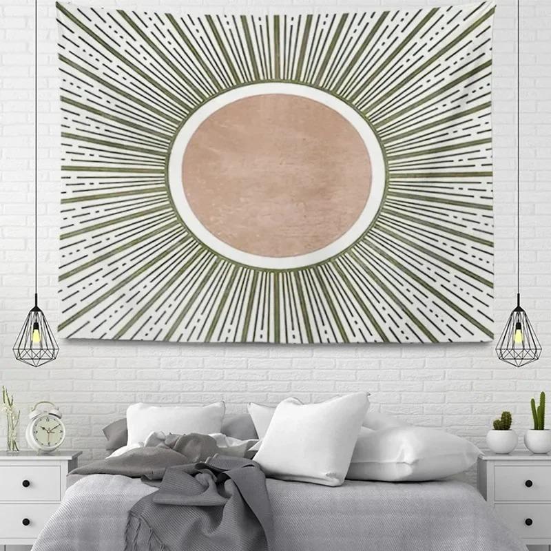 Simple Line Plant Wall Decor Tapestry Home Living Room Tapestry