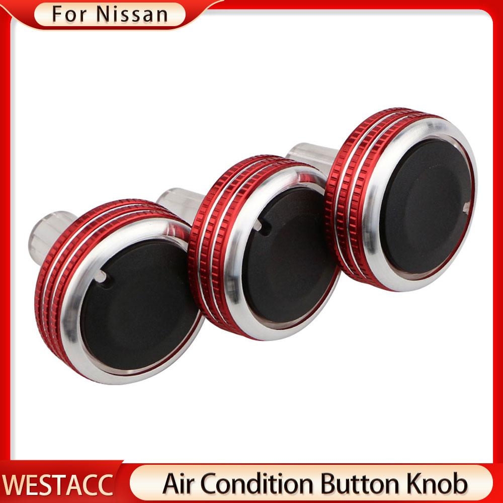 Car A/C Air Conditioning Knob Heat Control Switch Button Knob for Honda Old Fit 2002 - 2010 AC Knobs Aluminum Alloy