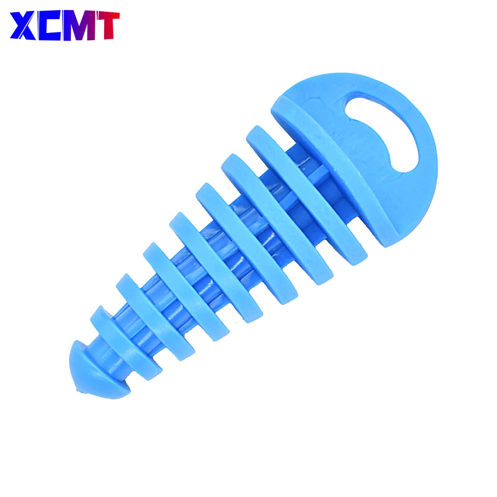 38mm Motorcycle Motorbike Dirt Bike 4 Stroke Muffler Pipe Exhaust Wash Plug Motorcycle Exhaust Pipe Muffler ATV синий