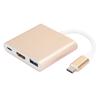 Type C to HDMI Converter Adapter 3 in 1 Portable Multifunctional with Metal Shell