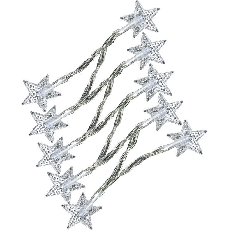 Outdoor Waterproof LED Starry Sky String Lights - Colorful Five-Pointed Star Decor