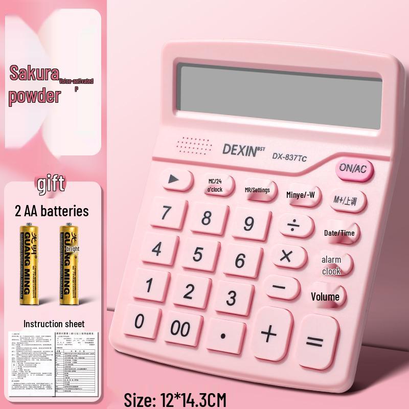 Compact Solar-Powered Calculator: Adorable Goddess Design for Office, School, Accounting & Finance