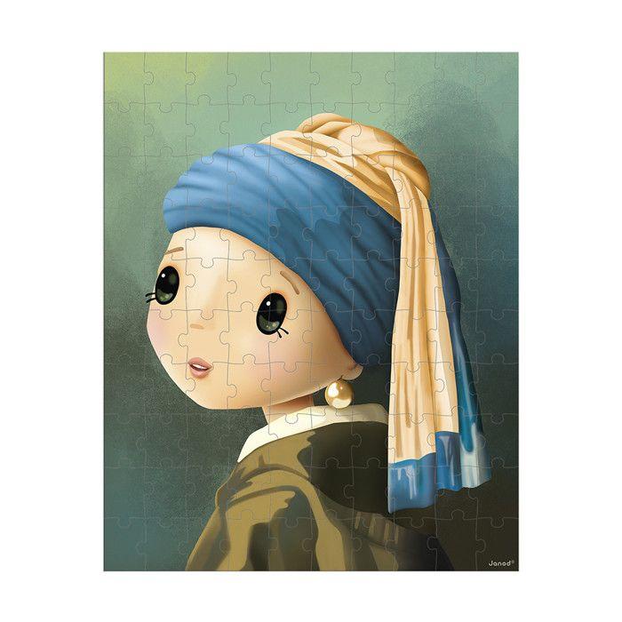 Puzzle - JANOD - Puzzle Inspiré de Vermeer - 100 Pièces - Dès 6 ans - Éducatif FSC
