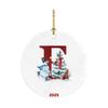 26 Letters Santa Christmas Pendant Acrylic Car Pendant Christmas Tree Decoration