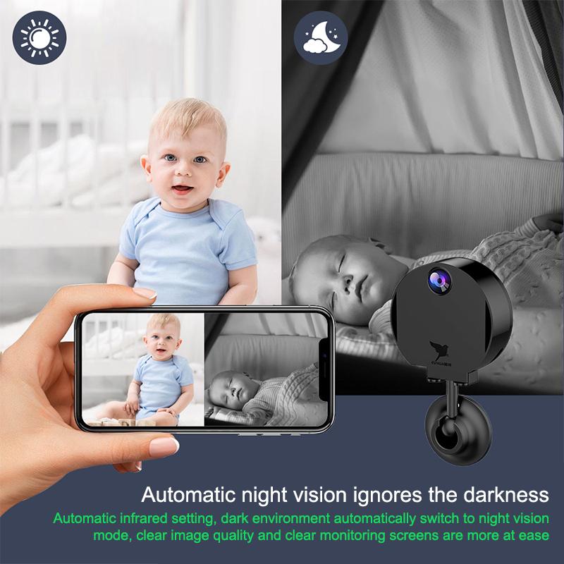 

Mini Camera Wifi 480P Hd Remote Monitoring Night Vision Surveillance Video Recorder Smart Home Security Protection