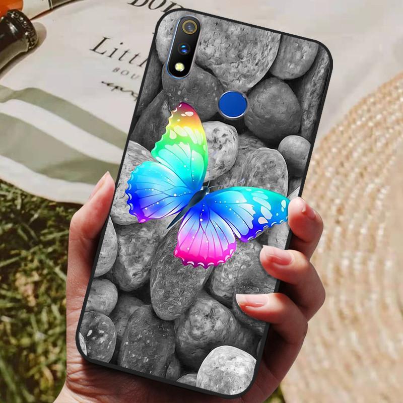 Realme 3 Pro Kılıfı Yumuşak Silikon TPU Arka Kapak OPPO Realme 3 Pro RMX1851 İçin Kılıf Funda Realme3 RMX1825 RMX1821 Darbeye Dayanıklı