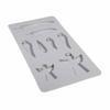 Silicone Mold Angel + Wings, 26x14.5x1cm, 8 Shapes, Box 1pce