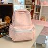 Schoolbag new small fresh backpack Korean version simple female student schoolbag going out backpack large capacity lightweight backpack