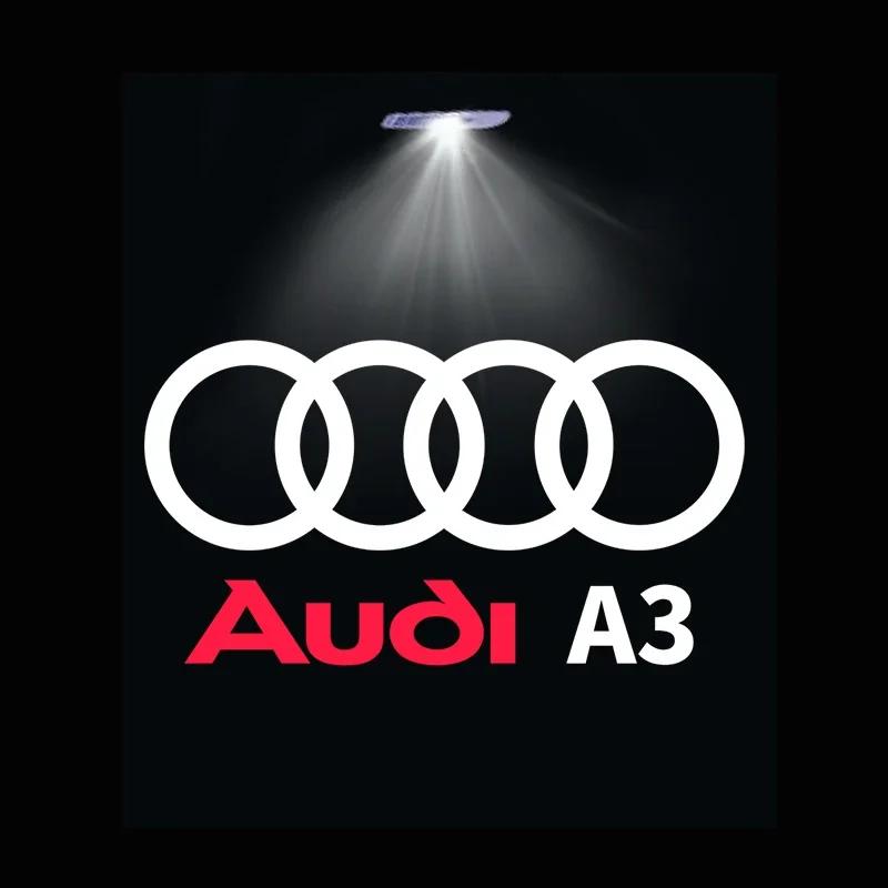 For Audi C74Pcs For Audi A3 A4 B8 8P 8V A6 C7 A5 Q5 B7 B6 B9 SLINE RS Q3 Q7 S3 S4 S5 S6 Car Door Welcome Light Led HD Projector Lamp