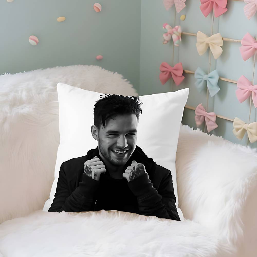 Povlak na polštář L-Liam Payne Potah na polštář Měkký Roztomilý Povlak na dekorační polštář Do Auta Pohovky Povlak na polštář Polyester Se zipem