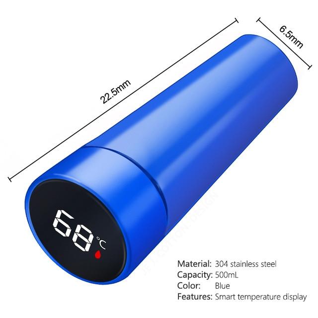 500ml Thermo Bottle Thermal Cup Vacuum Flasks Stainless Steel Thermos for Tea Cover LED Smart Temperature Display Drinking Water