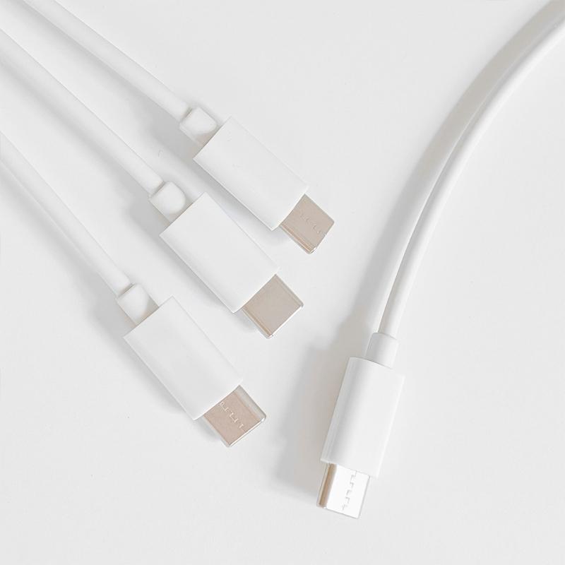 USB C to Multi 3 in 1 USB Long Charger Cable 1M/3.28ft Charging Cord Universal Multiple Ports Long Charging Cable USB C