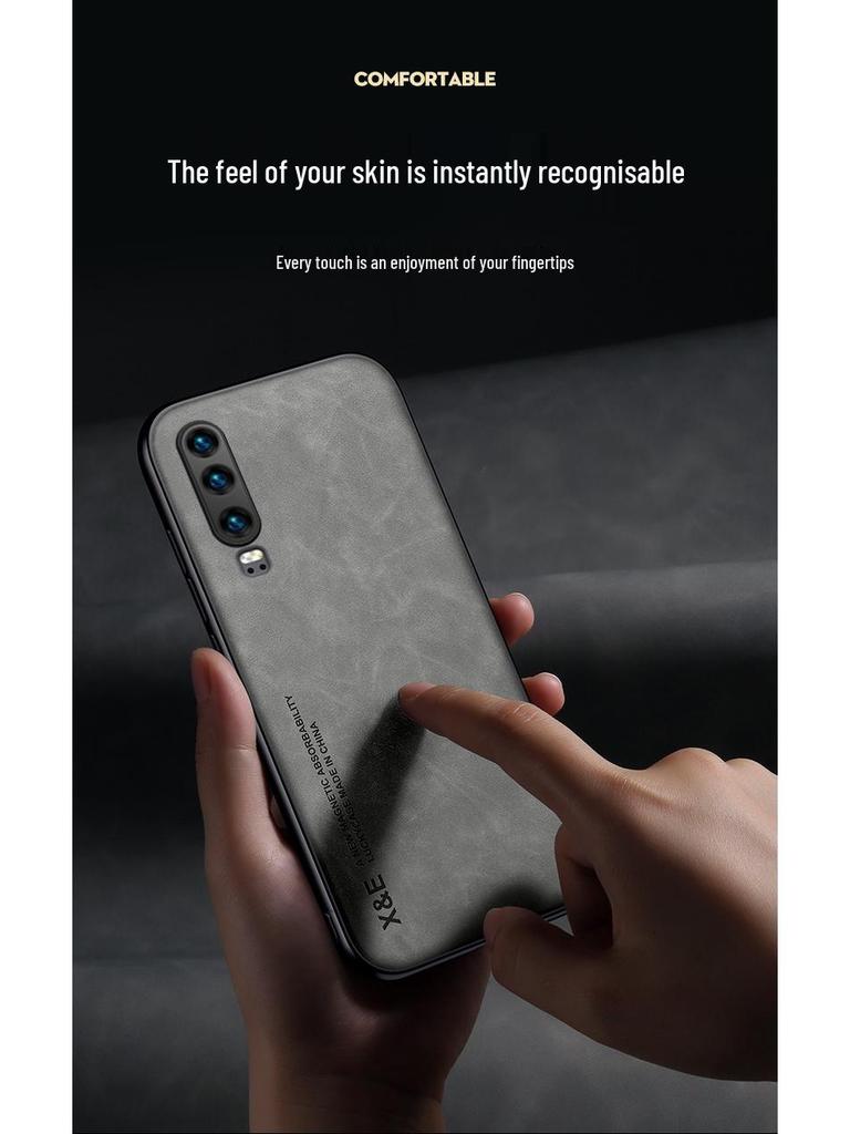 Huawei P70 Pro & Ultra Herren Business Lammleder Handyhülle