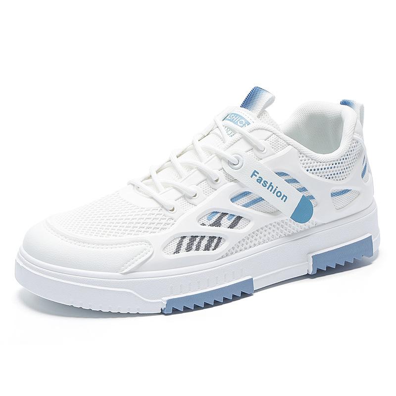 Men's shoes summer breathable casual shoes mesh thin sports shoes men's board shoes trend versatile white shoes