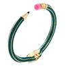 Best-selling enamel pencil rubber spring bracelet, personalized creative fashion line colored diamond graduation season bracelet for women