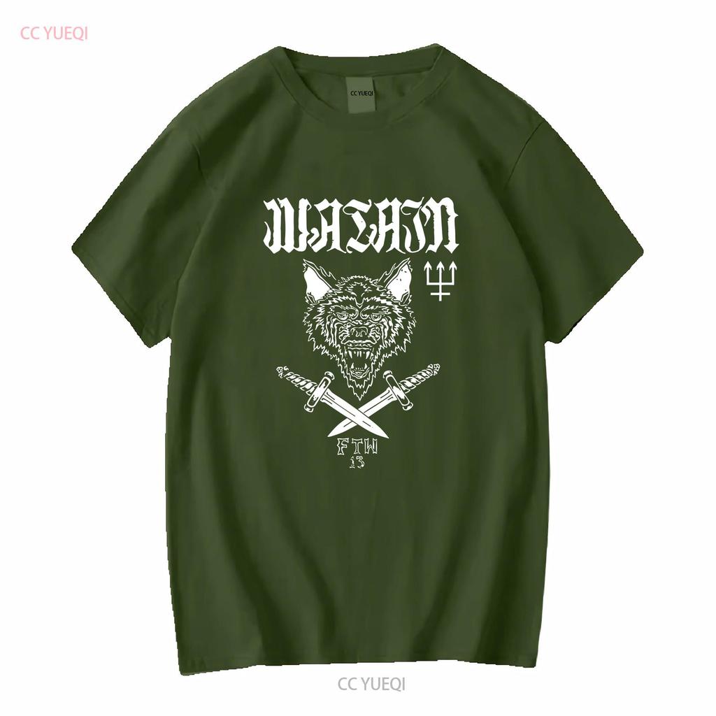 Watain Band Svedese Black Metal FTW 13 Lupo Maglietta S 2XL vintage Lavata Elastica Casual Traspirante abbigliamento firmato Leggermente