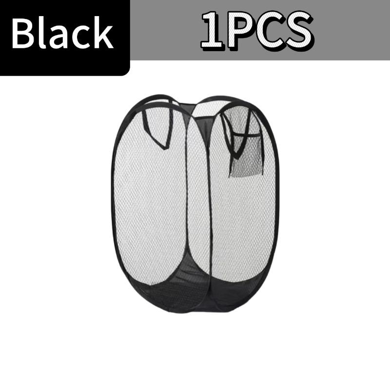 Horizontal Foldable Laundry Basket Mesh Cloth Breathable Laundry Hamper Home Accessories Large Capacity Storage Baskets