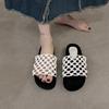 Summer hand-woven fishing net hollow breathable thick-soled beach shoes women's casual round toe cool slippers