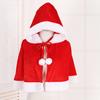 Santa Claus Shawl Hooded Lace Up Comfortable Super Soft Washable Cosplay Costume Velvet Adults Kids Christmas Xmas Cloak Cape for Party