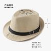 Straw Top Hat Spring Summer Sunscreen Jazz Hat British Versatile Straw Hat Sun Hat Holiday Beach Hat Tide