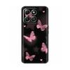 Handyhülle Für Honor X6b Hülle Schmetterling Flüssigsilikon Vollschutz Rückseite Für Honor X6b X 6b HonorX6b JDY-LX1 JDY-LX2