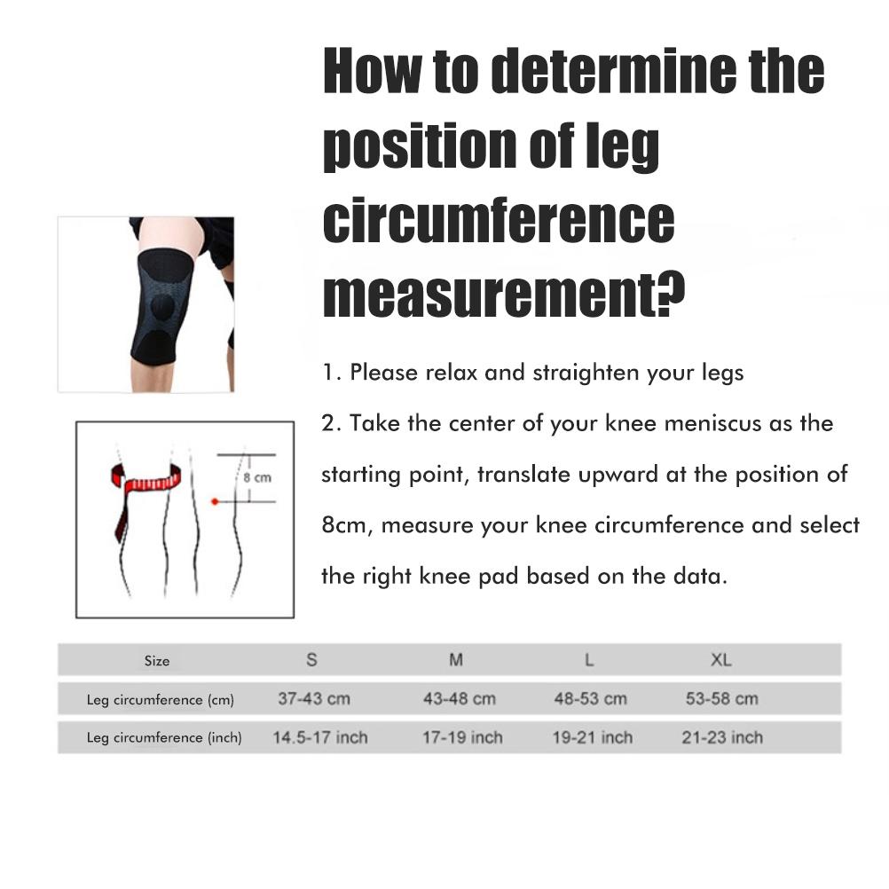 2 Pièces Genouillère Élastique Respirante Tricotée Support de Genou Sportif pour Hommes Femmes Course Volleyball