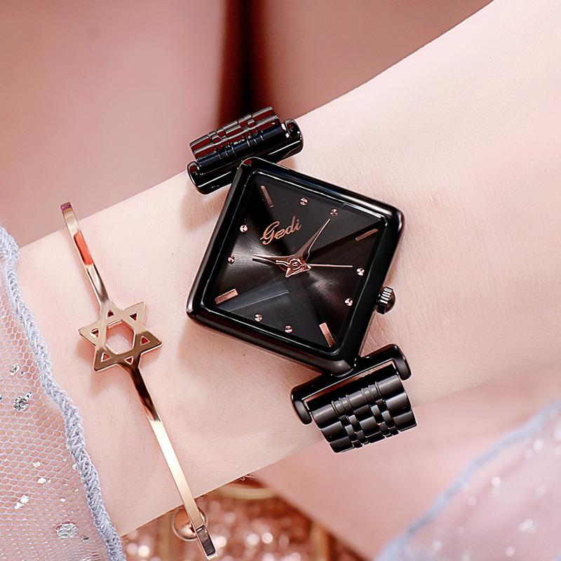 High Value Women'S Watch Fashion Rhombus Dial Women'S Watch Simple Casual Fashion Quartz Watch