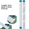 10PCS FPC FFC Ribbon Flexible Flat Cable 4Pin Pitch 0.5MM Wire Length 5CM