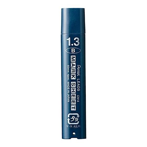 Pentel Mark Sheet Mechanical Pencil Refills, 1.3mm, B Lead, Pack of 10