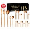 Stainless Steel 30-Piece Tableware Steak Knife, Fork and Spoon 5 Main Pieces Tableware Suit